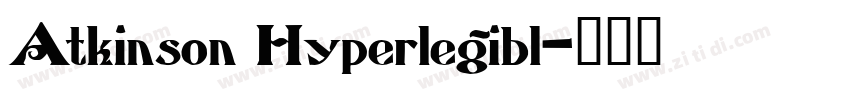 Atkinson Hyperlegibl字体转换
